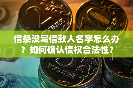 济南借条没写借款人名字怎么办？如何确认债权合法性？