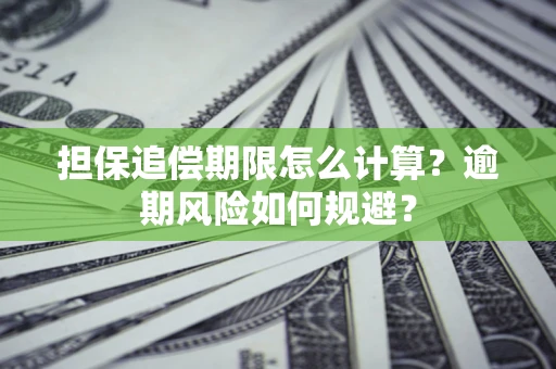 济南担保追偿期限怎么计算？逾期风险如何规避？