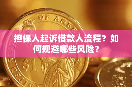 济南担保人起诉借款人流程？如何规避哪些风险？