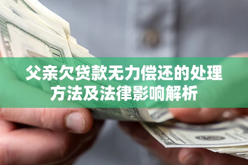 济南父亲欠贷款无力偿还的处理方法及法律影响解析